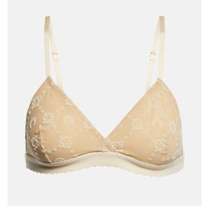 Marine Serre Monogram Mesh Bralette
